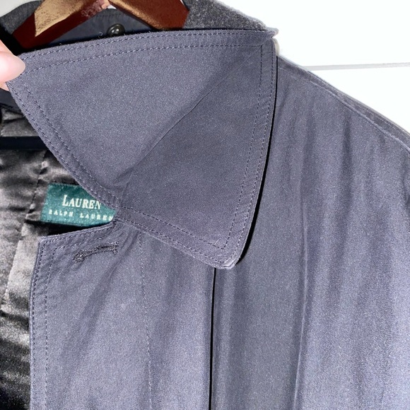 Ralph Lauren Navy Trench Coat - Picture 9 of 11